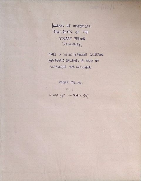 Handwritten document. Written in blue pen, the title and other information is centred on the paper.